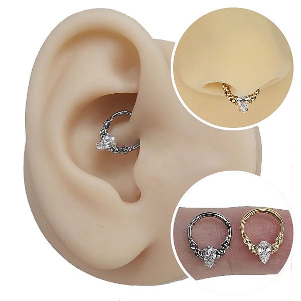 Piercing Argola Clicker em Titânio Infinity