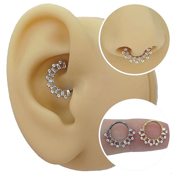 Piercing Argola Clicker em Titânio Detalhes