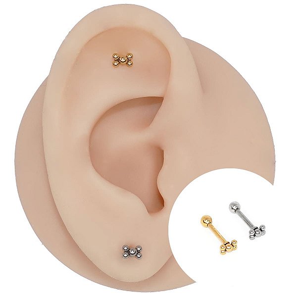 Piercing Microbell em Aço Laço
