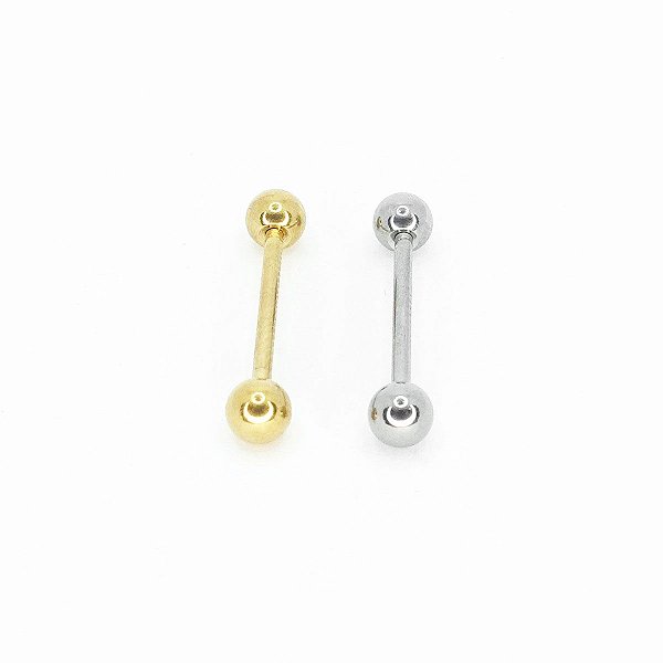 Piercing Barbell RE em Aço Cirúrgico 1,2x5mm