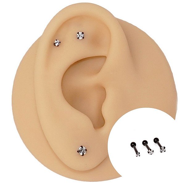 Piercing Microbell em Titânio PVD Black