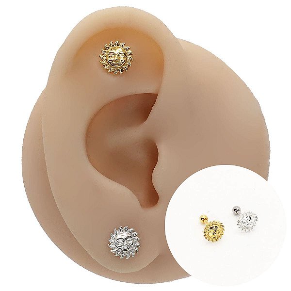 Piercing Microbell em Prata 925 Sun
