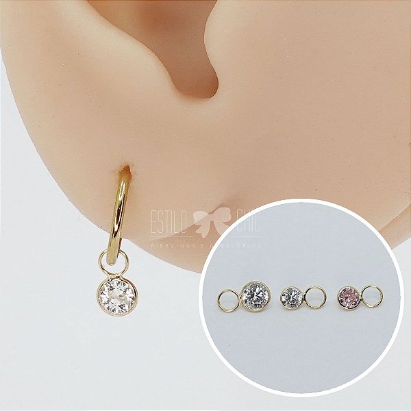 Pingente em Ouro 18k Redondo