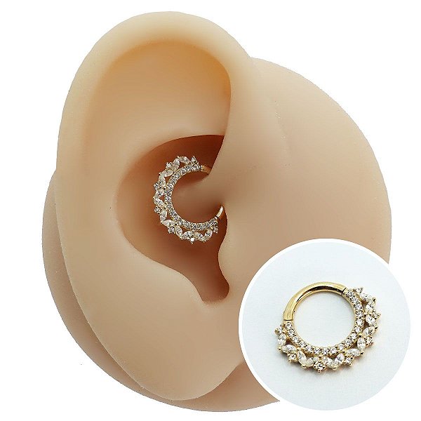 Piercing Argola Clicker Ouro 18K Divine