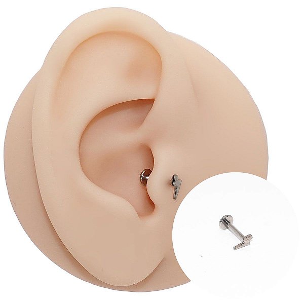 Piercing Labret em Titânio Mini Raio