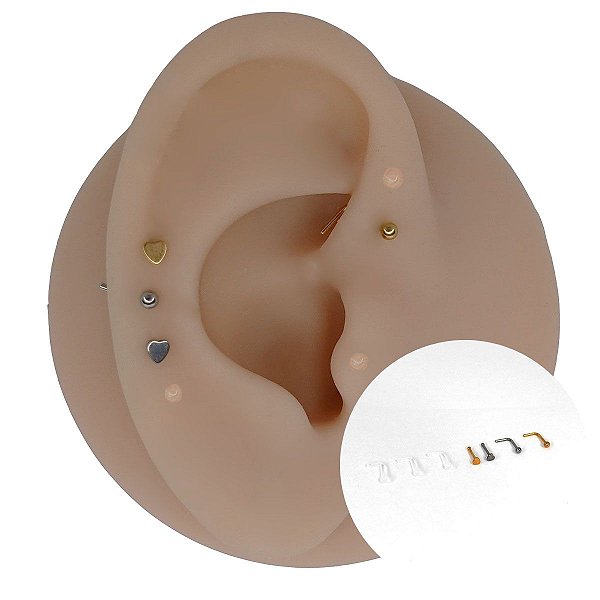 Kit Piercing Emergencial Australianos Coração