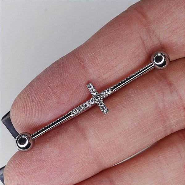 Piercing Transversal em Aço Cruz