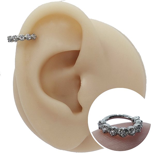 Piercing Argola Clicker em Aço Globs