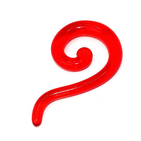 Alargador Espiral Vermelho