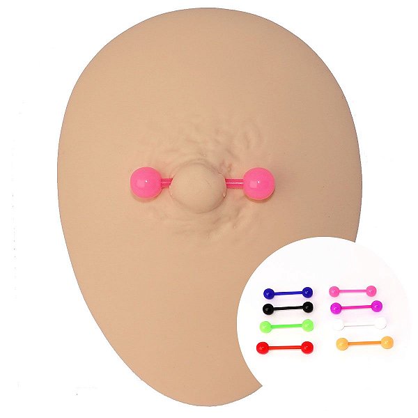 Piercing Barbell em Bioflex