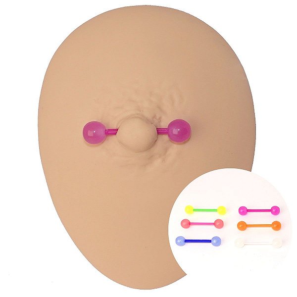 Piercing Barbell em Bioflex