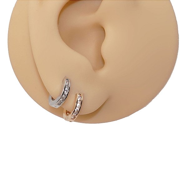 Brinco Argola Clicker Folheado Dunno