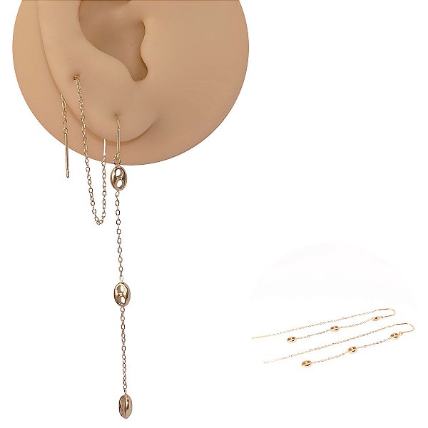 Brinco Palitinho Corrente Aço Cirúrgico Elos