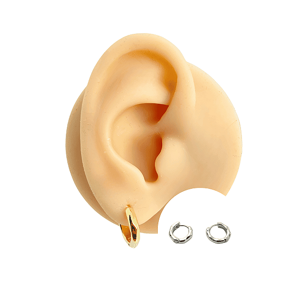 Brinco Argola Clicker Folheado Organic