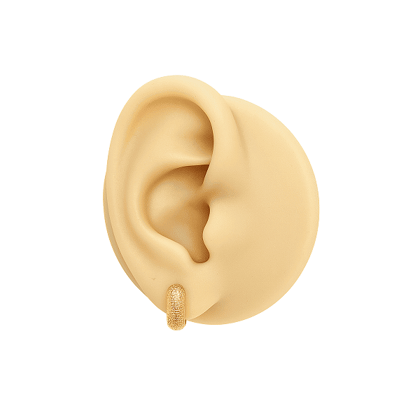 Brinco Argola Clicker Folheado Snake