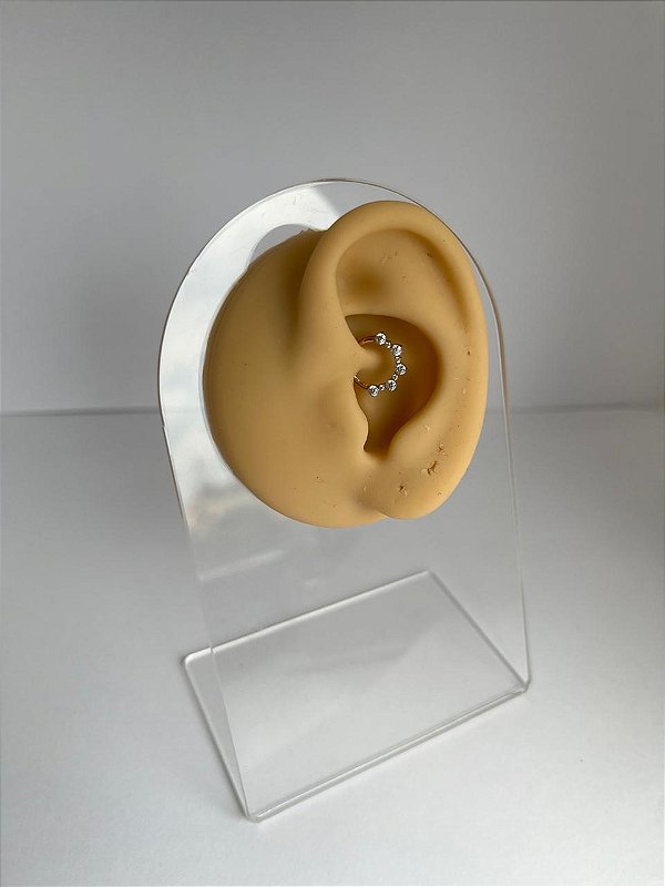 Piercing Argola Clicker em Titânio Delicat Zircônias