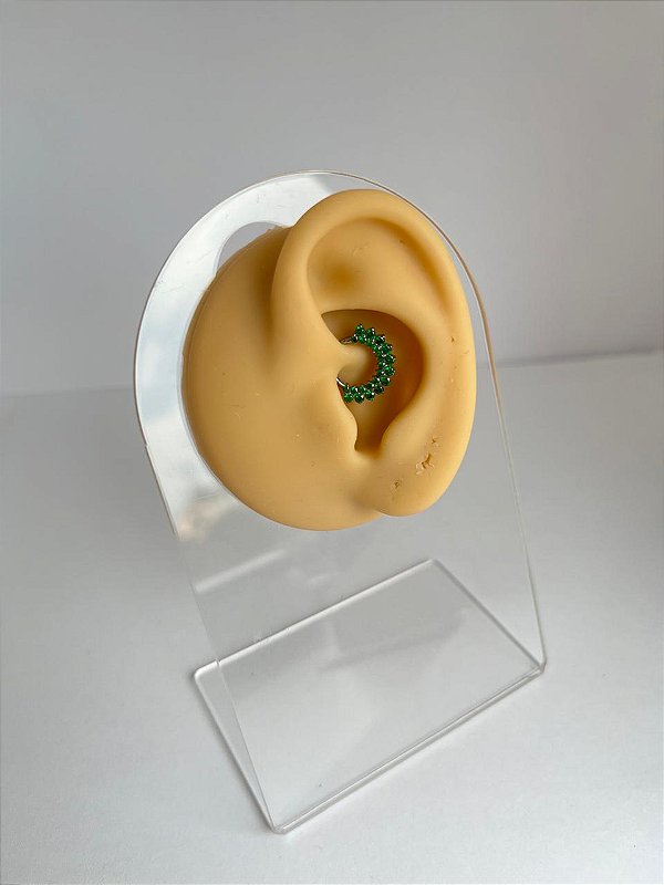 Piercing Argola Clicker em Titânio Zircônias Colors