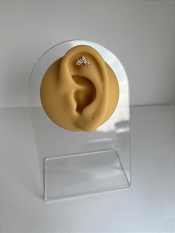 Piercing Cascata em Titânio Triple Trilion