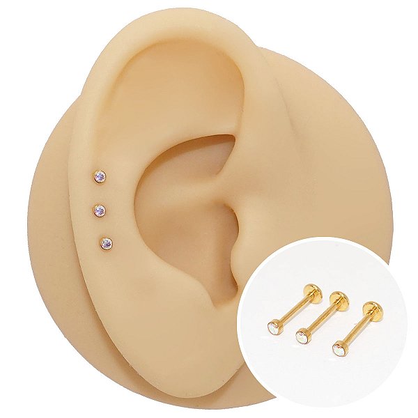 Piercing Australiano em Titânio Flat PVD Boreal Color