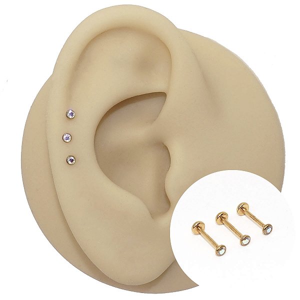 Piercing Australiano em Titânio Plug Cone Boreal