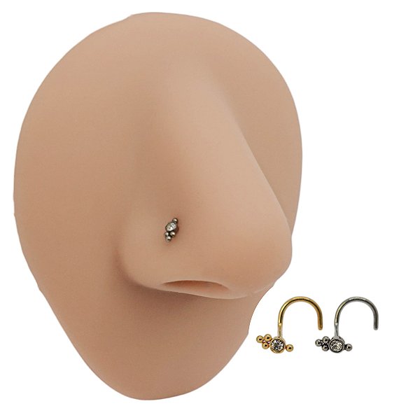 Piercing Nostril em Titânio Grape