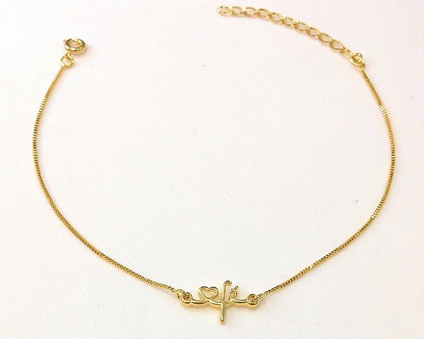 TORNOZELEIRA OURO FÉ
