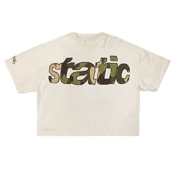 CAMISETA BOXY DIGITAL CAMUFLADO STATIC (OffWhite)