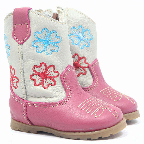 Bota Cano Longo Baby Pink Marfim 3B