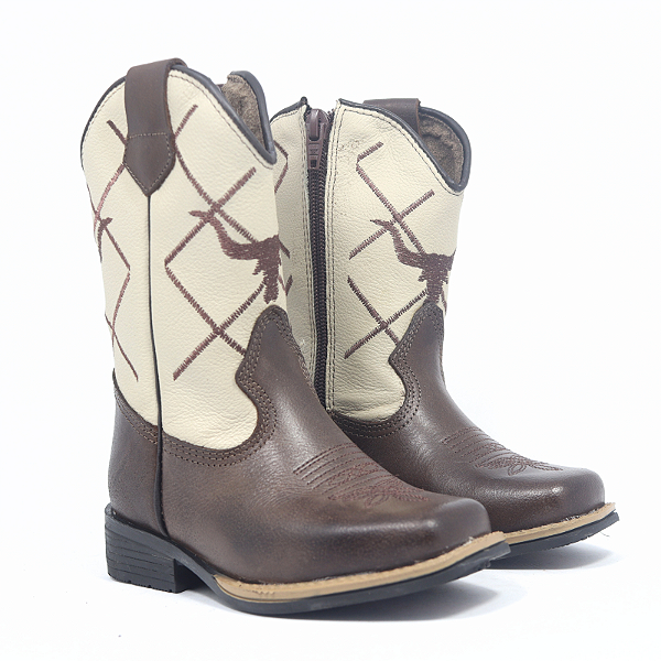 Bota Cano Longo INFANTIL 10697 - CAFÉ GELO