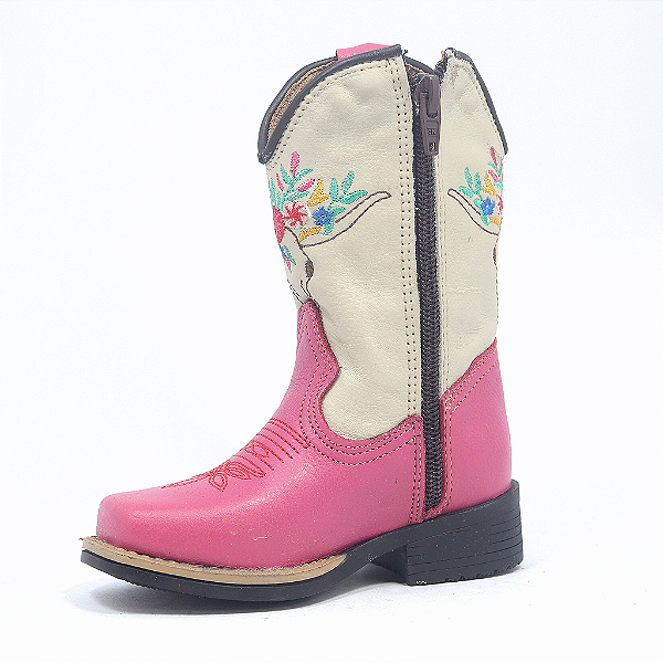 Bota Cano Longo Infantil 10695 - ROSA GELO