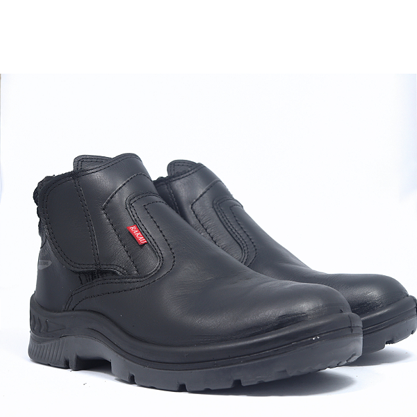 Botina SoftFlex Injetada Modelo 402 - Preto Vaqueta