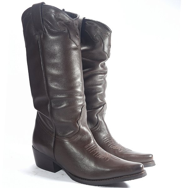 Bota Cano Longo Bico Fino 03334 - Café Floater