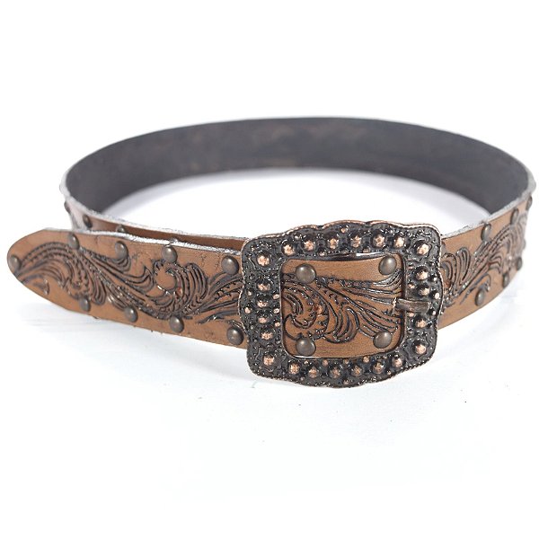 Cinto Rama Entalhada com Arrebite - Mel