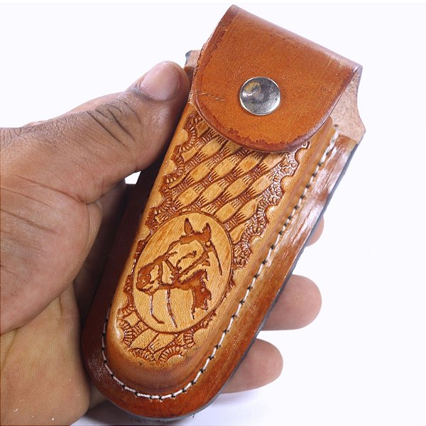 Bainha Para canivete Cavalo - Havana