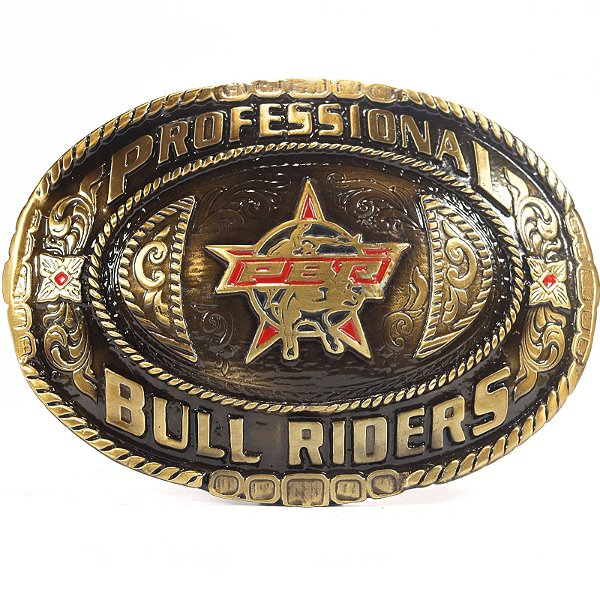 Fivela Country Bull Riders 013 - Ouro Velho