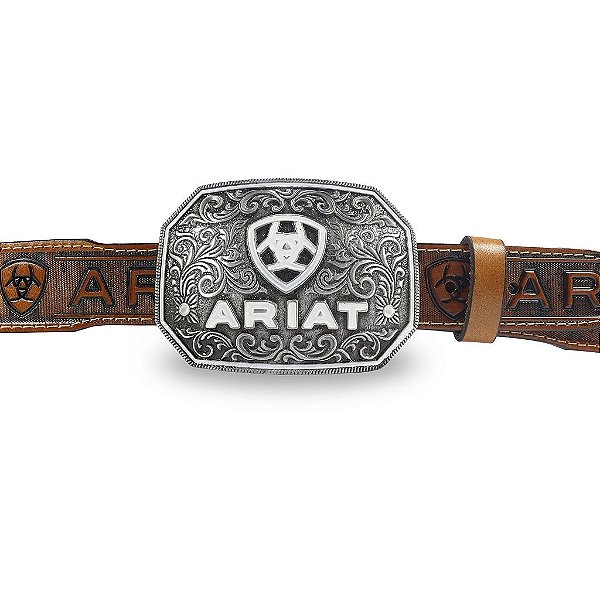 Fivela Country Ariat 021 - Branco Prata