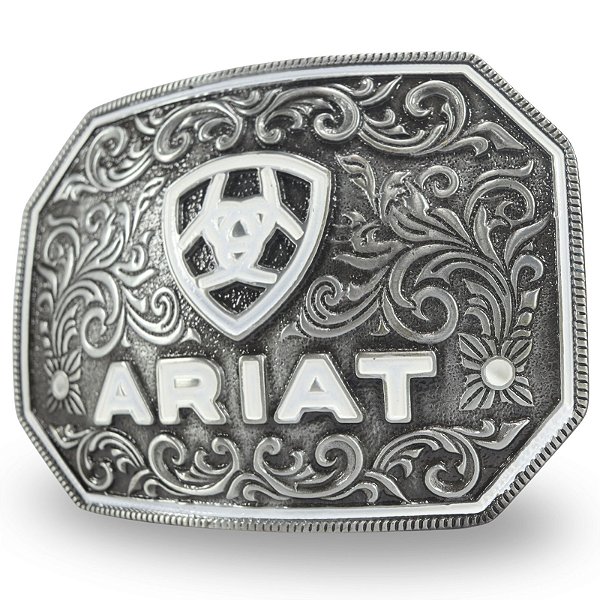 Fivela Country Ariat 021 - Branco Prata