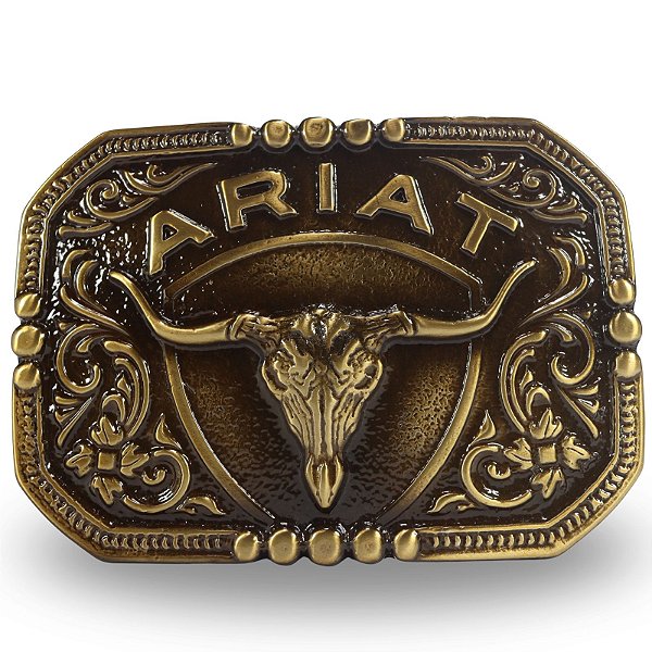 Fivela Country Ariat Bull 023 - Ouro Velho