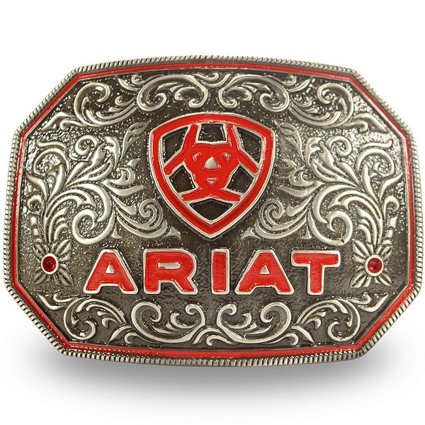 Fivela Country Ariat 024 - Vermelho Preto