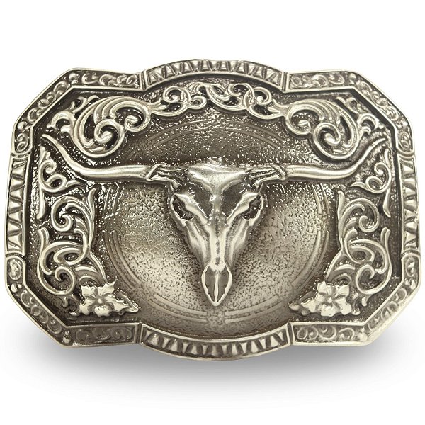 Fivela Country Long Horn 025 - Envelhecida