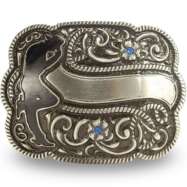 Fivela Country Cowboy 034 - Prata