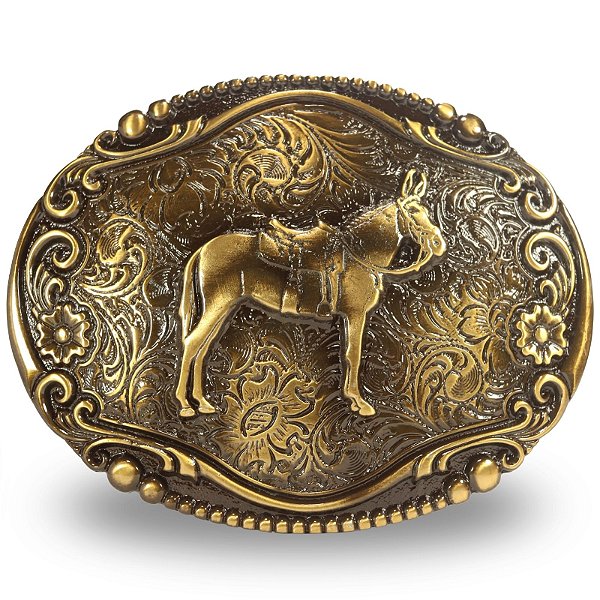 Fivela Country Mula 038 - Ouro Velho