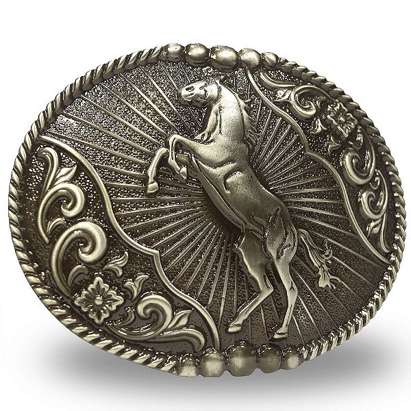 Fivela Country Cavalo 11x8 060 - Envelhecido