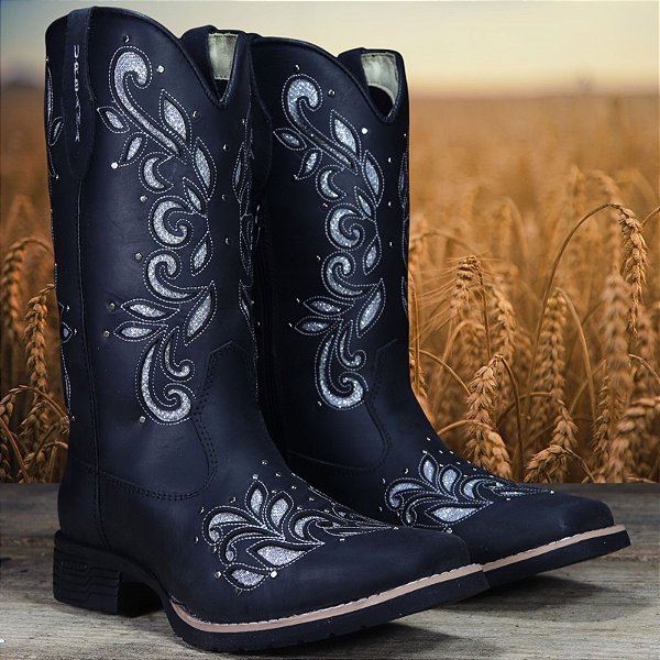 Bota Cano Longo Urbana 606 BQ - Preto CH