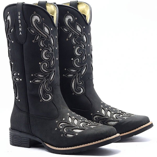 Bota Cano Longo Urbana 606 BQ - Preto CH