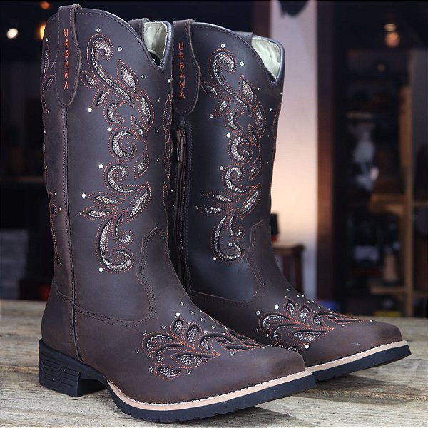 Bota Cano Longo Urbana 606 BQ - Café CH