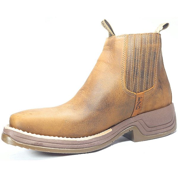 BOTA DA FAZENDA SOLADO JUMP 051 -  Crazy horse tabaco