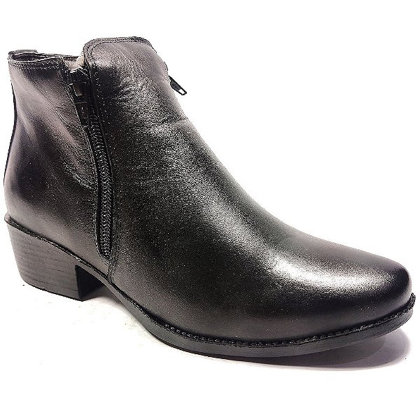 Botina vilella BR de ziper 7704 – preto floater