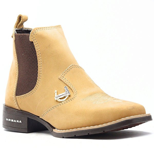 Botina Feminina Ferradura 804 - Palha