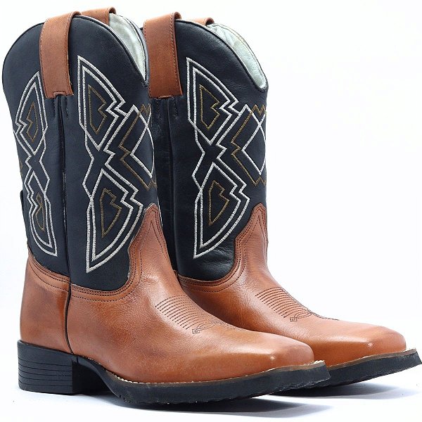 Bota Texana 071224 Salmão com Preto